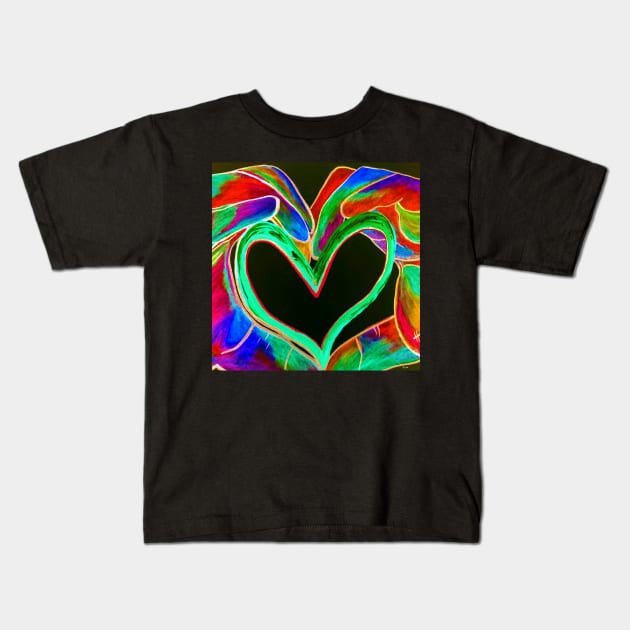 Universal Sign for Love Kids T-Shirt by EloiseART